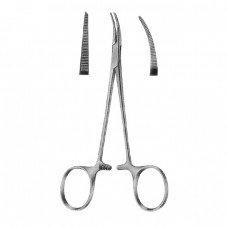 Haemostatic Forceps 1:2 Teeth Curved Micro-Halsted 12.5Cm