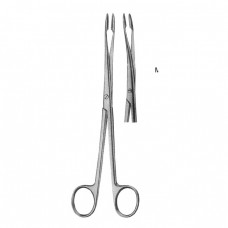 Sponge & Dessing Forceps Curved Without Ratchet 18cm